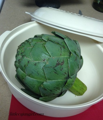 Grilled Artichoke with Garlic Butter Dipping Sauce: LittleCajunGirl.com