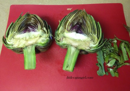 Grilled Artichoke with Garlic Butter Dipping Sauce: LittleCajunGirl.com