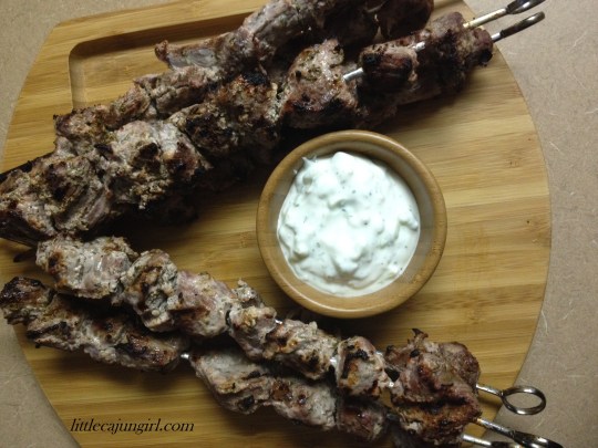 Greek Beef Kebabs: LittleCajunGirl.com