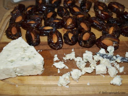 Bacon-wrapped Stuffed Dates: LittleCajunGirl.com