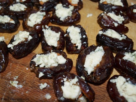 Bacon-wrapped Stuffed Dates: LittleCajunGirl.com