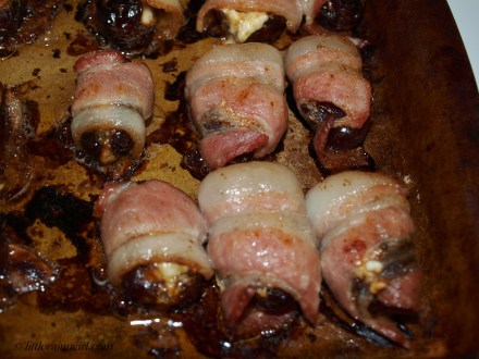 Bacon-wrapped Stuffed Dates: LittleCajunGirl.com
