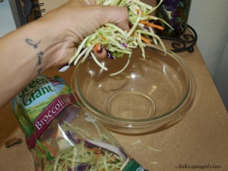 Asian Pork Lettuce Wraps with Broccoli Slaw: LittleCajunGirl.com
