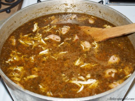 Cajun Gumbo with Simple Potato Salad: LittleCajunGirl.com