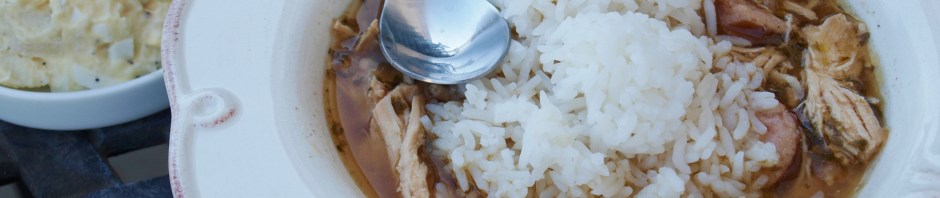 Cajun Gumbo with Simple Potato Salad: LittleCajunGirl.com